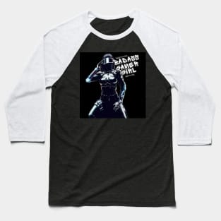 Badass Gamer Girl Assassin Baseball T-Shirt